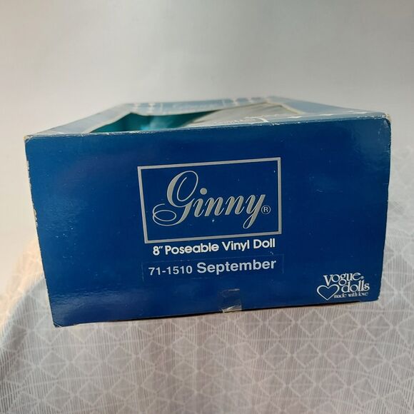Vintage 1986 VOGUE GINNY VINYL 8” DOLL WITH STAND September in Box - Picture 7 of 11